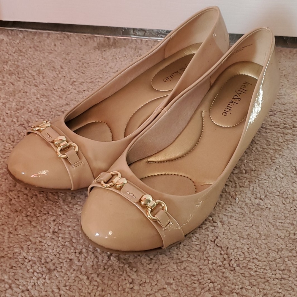 Kelly & Katie Taupe Wedge